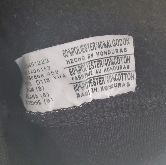 Roam Wild Wolf Big Graphic Crew neck Sweater Black - Picture 3 of 5